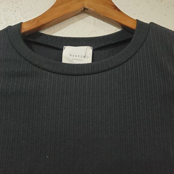 Francesca's Dress Womens Size Medium Black Ribbed Party Whimsygoth Goth LBD - Picture 4 of 10